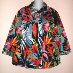 CHICO'S Cotton/ Spandex Lined Jacket 3